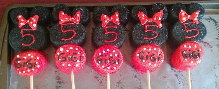 Minnie mouse marshmallow pops. | My Marshmallow pops! | Pinterest
