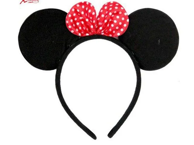 Nueva Minnie Mouse Mickey Costume Dress Up orejas diadema en de en ...