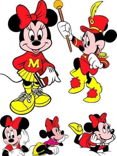 Minnie Mouse (Mickey Mouses girlfriend) - vector stock Download ...
