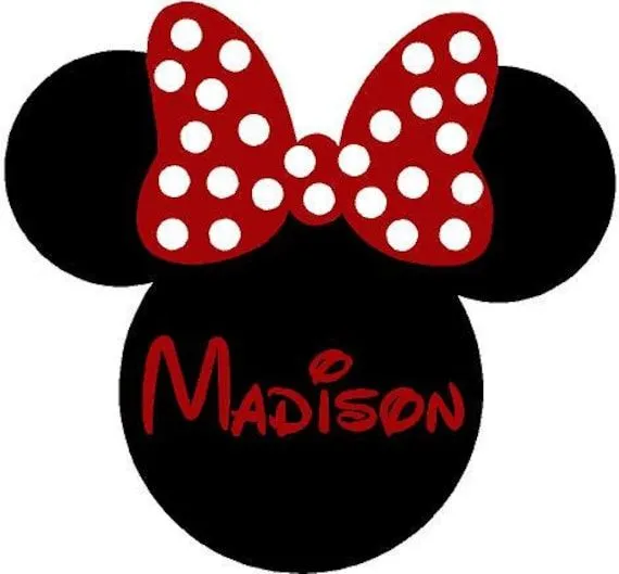 Minnie Mouse orejas nombre personalizado 26 por ALastingExpression Minnie Mouse orejas nombre personalizado 26 por ALastingExpression