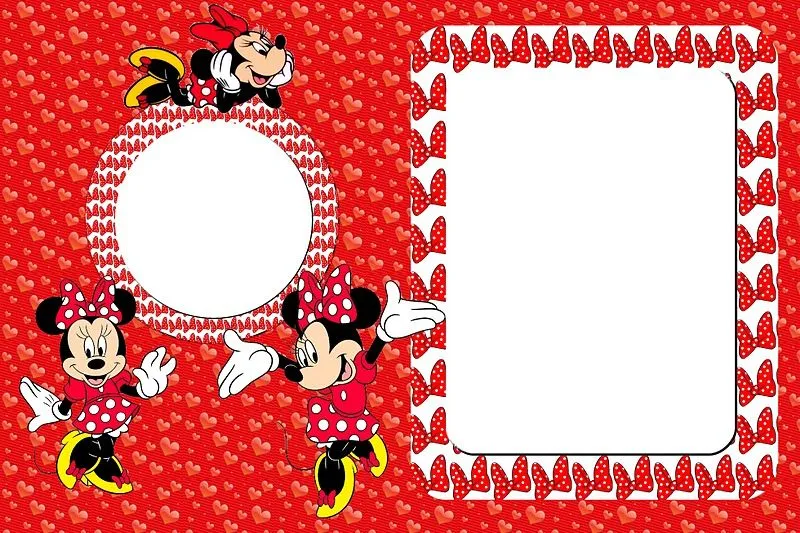 Tarjetas de Minnie Mouse roja - Imagui