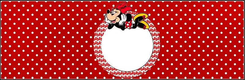 Minnie Mouse en rojo: tarjetería para imprimir gratis. - Ideas y ...