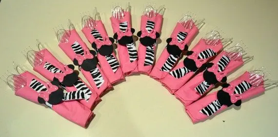 Minnie Mouse servilleteros 10 cumpleaños por BeesDieCutDesigns