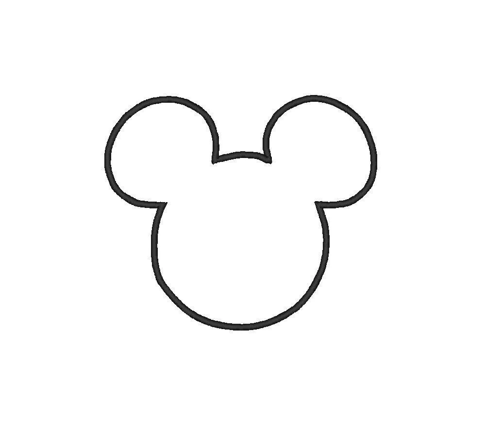 Minnie mouse silhouette pattern