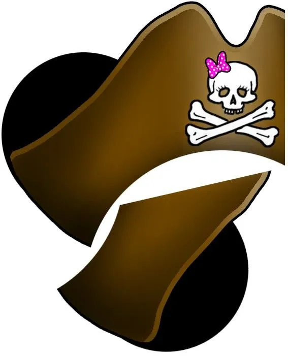 Minnie Mouse: Sombrero Pirata con Orejas para Imprimir Gratis ...