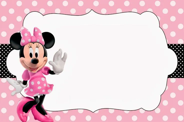 Minnie Rosa: Invitaciones, Imprimibles, Imágenes y Fondos para ...