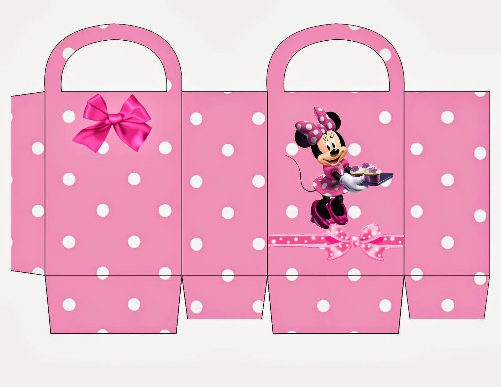 Minnie Rosa con Lunares Blancos: Bolsa de Papel para Imprimir Gratis. - Ideas y material gratis para fiestas y celebraciones Oh My Fiesta! Minnie Rosa con Lunares Blancos: Bolsa de Papel para Imprimir Gratis. - Ideas y material gratis para fiestas y celebraciones Oh My Fiesta!