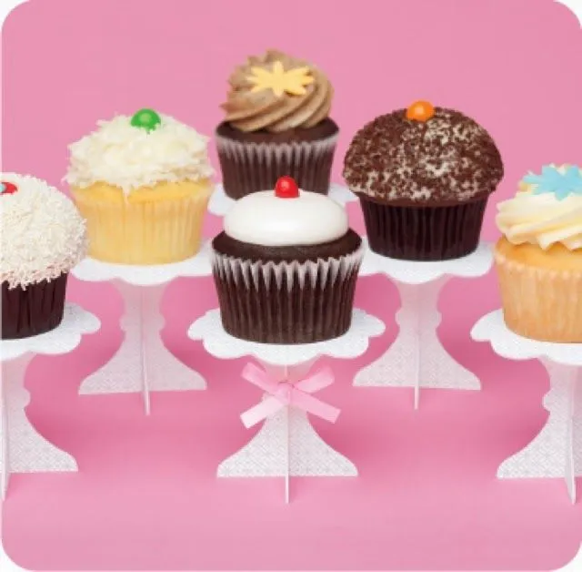 Minnie Rosa: Mini Stands para Cupcakes, para Imprimir Gratis ...