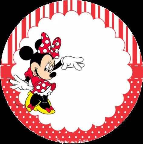Minnie Vermelha – Kit festa infantil grátis para imprimir |