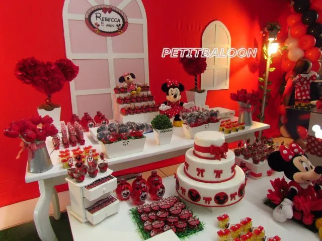 MInnie Vermelha - Rebeca - DECORAÇÃO DE FESTAS