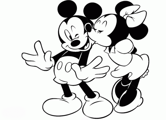Minnie-y-mickey-para-colorear- ...
