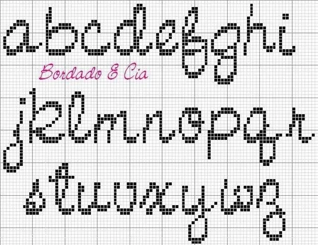 minusculas abecedario | Letras en punto de cruz | Pinterest ...