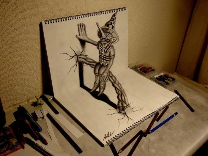 Mira Los Cuadernos Con El Ángulo Exacto Y Verás Dibujos 3D | Bastísimo Mira Los Cuadernos Con El Ángulo Exacto Y Verás Dibujos 3D | Bastísimo