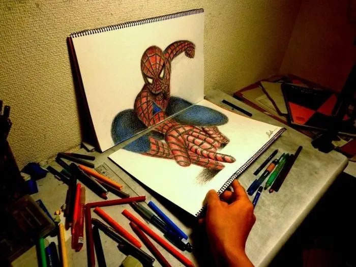 Mira Los Cuadernos Con El Ángulo Exacto Y Verás Dibujos 3D | Bastísimo