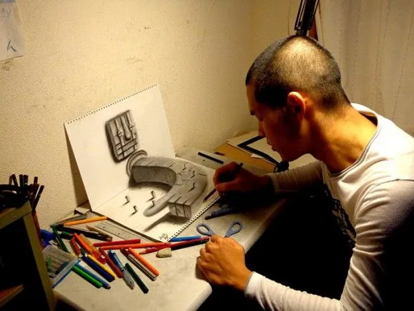 Mira Los Cuadernos Con El Ángulo Exacto Y Verás Dibujos 3D | Bastísimo Mira Los Cuadernos Con El Ángulo Exacto Y Verás Dibujos 3D | Bastísimo