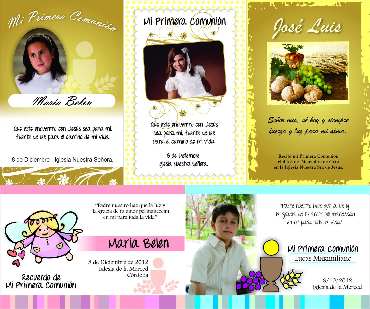 MIRA - Tarjetas e invitaciones: Tarjetas de Comunión MIRA - Tarjetas e invitaciones: Tarjetas de Comunión