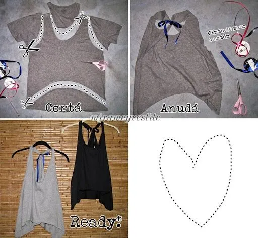Mirame & Vestite: DIY: Reciclá tus remeras! Mirame & Vestite: DIY: Reciclá tus remeras!