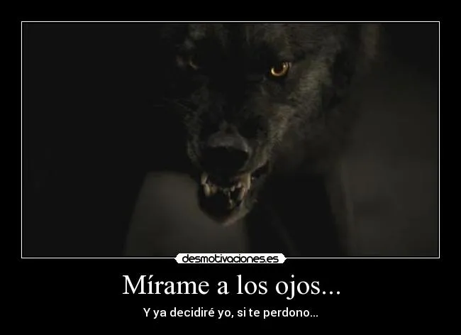 Mírame a los ojos... | Desmotivaciones