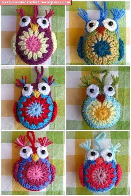Crochet buhos paso a paso - Imagui
