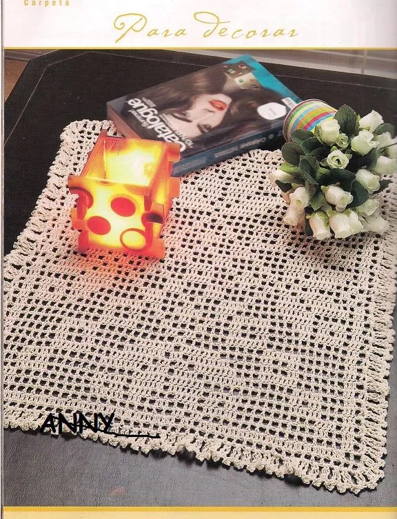 Mirenaki: Carpeta en Crochet.