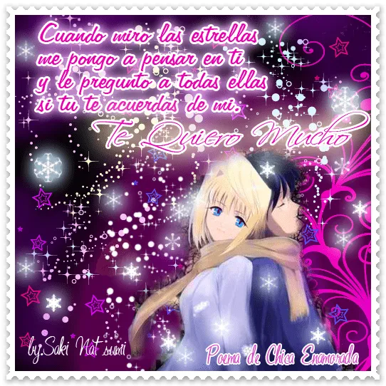 Cuando Miro las Estrellas Pienso en Ti ♥♫ | Poema de Chica Enamorada