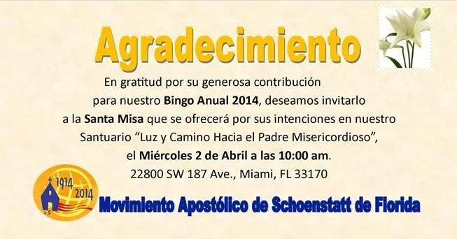 Schoenstatt Florida | “Luz y Camino Hacia el Padre Misericordioso” Schoenstatt Florida | “Luz y Camino Hacia el Padre Misericordioso”