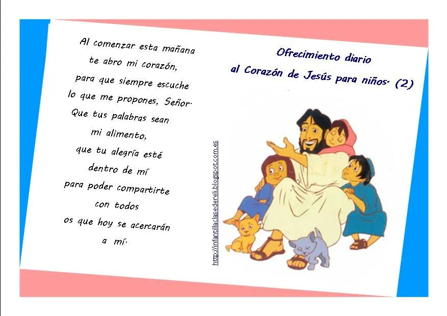 miscosasyyo: Oración de ofrecimiento diario para niños miscosasyyo: Oración de ofrecimiento diario para niños