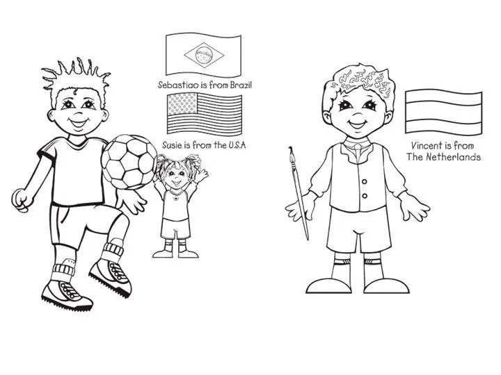 Las Misiones y los Niños: Dibujos para colorear de niños de ...