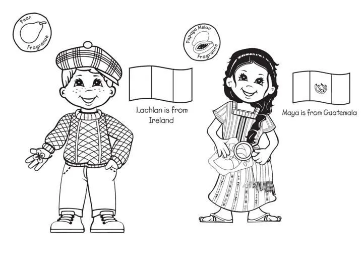 Las Misiones y los Niños: Dibujos para colorear de niños de ...