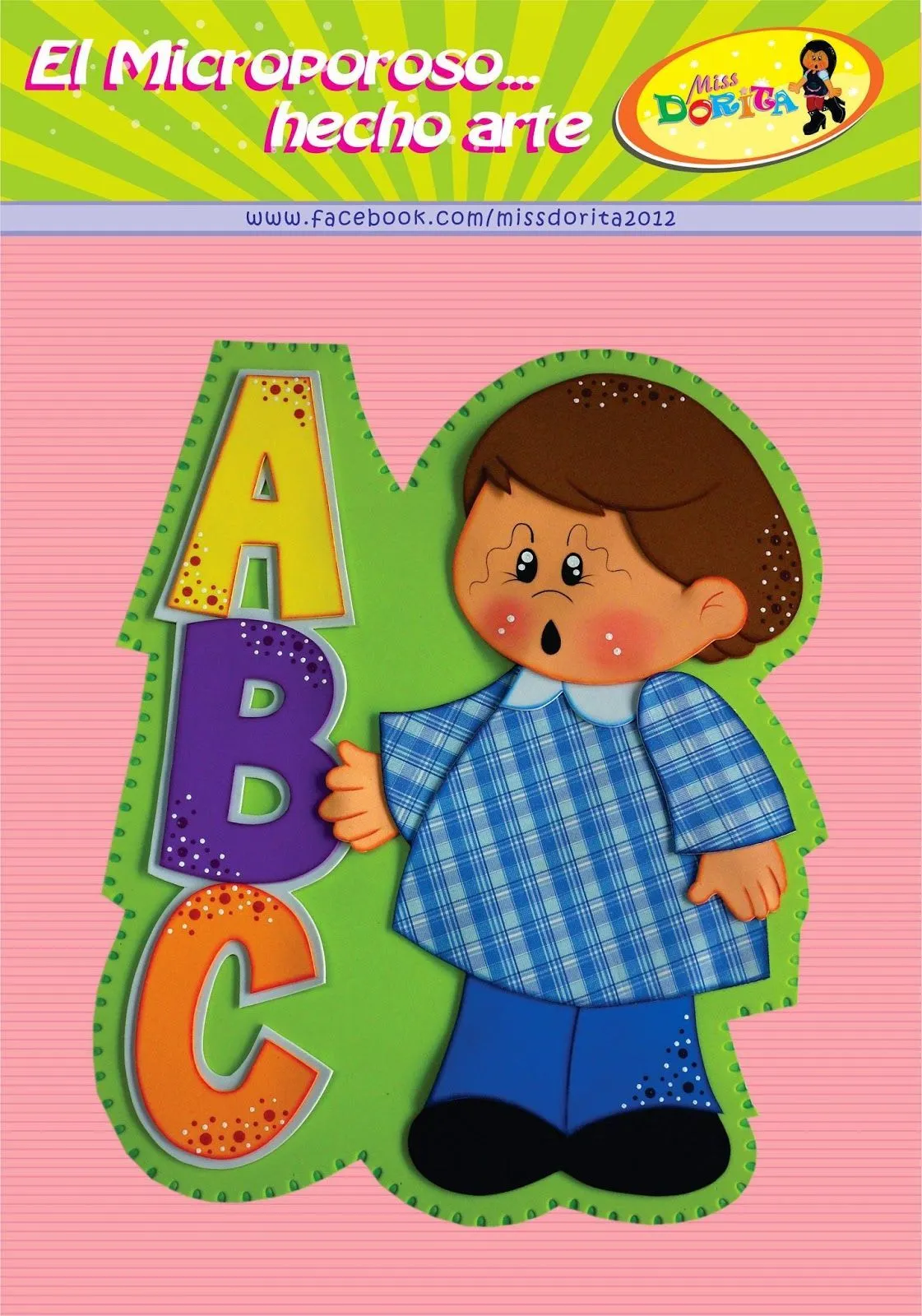 Miss Dorita: Moldes Niño con ABC | aulas | Pinterest