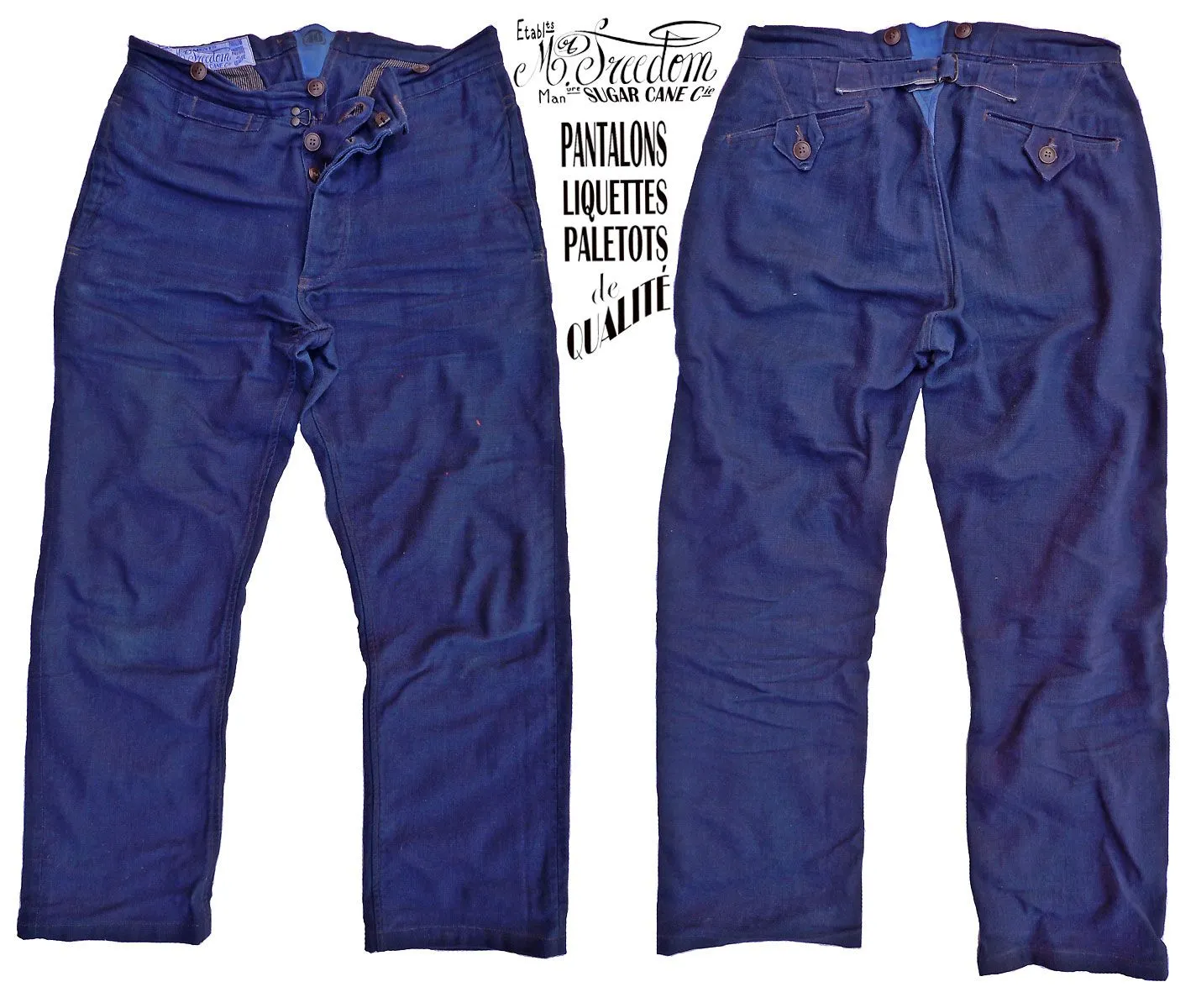 Mister Freedom® x Sugar Cane “Les Apaches” (Part.4): Pantalon ... Mister Freedom® x Sugar Cane “Les Apaches” (Part.4): Pantalon ...