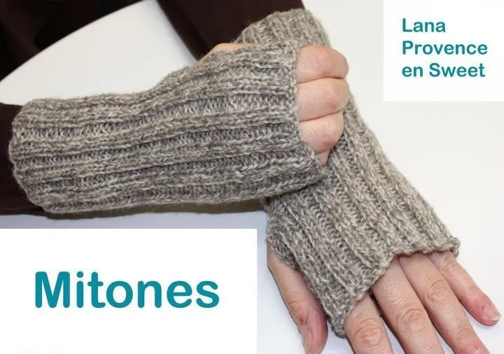 Mitones con dos agujas - Imagui