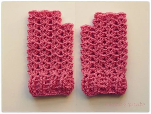 Manoplas tejidas a crochet para bebés - Imagui