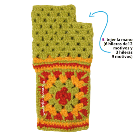 Mitones para damas - Tejiendo Perú...