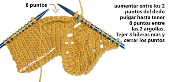 Mitones largos - Tejiendo Perú
