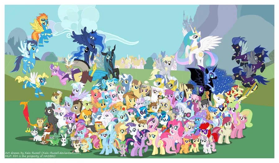 MLP FIM S3 Character Cluster-Fun (with credits) by Blue-Paint-Sea ...