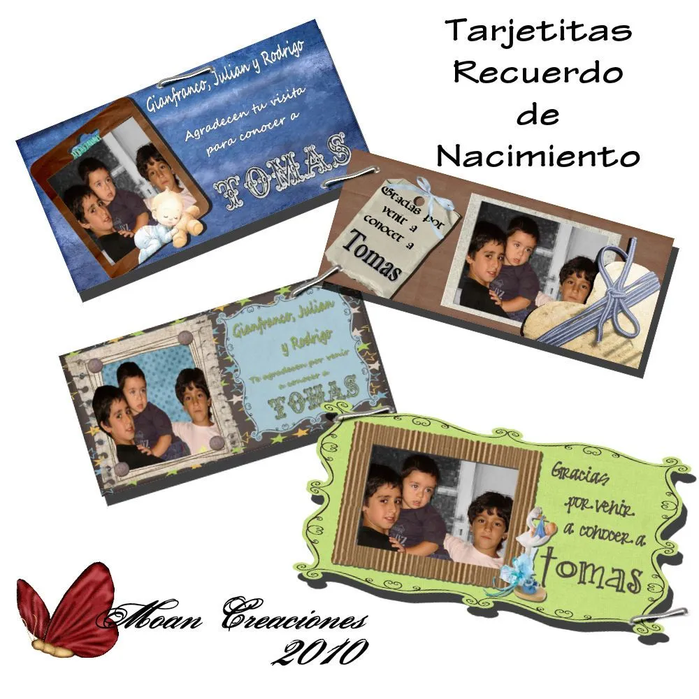 Moan Creaciones: Originales Tarjetitas para Recuerdos de Nacimiento Moan Creaciones: Originales Tarjetitas para Recuerdos de Nacimiento