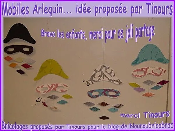 Mobiles Arlequin... une idée proposée par Tinours