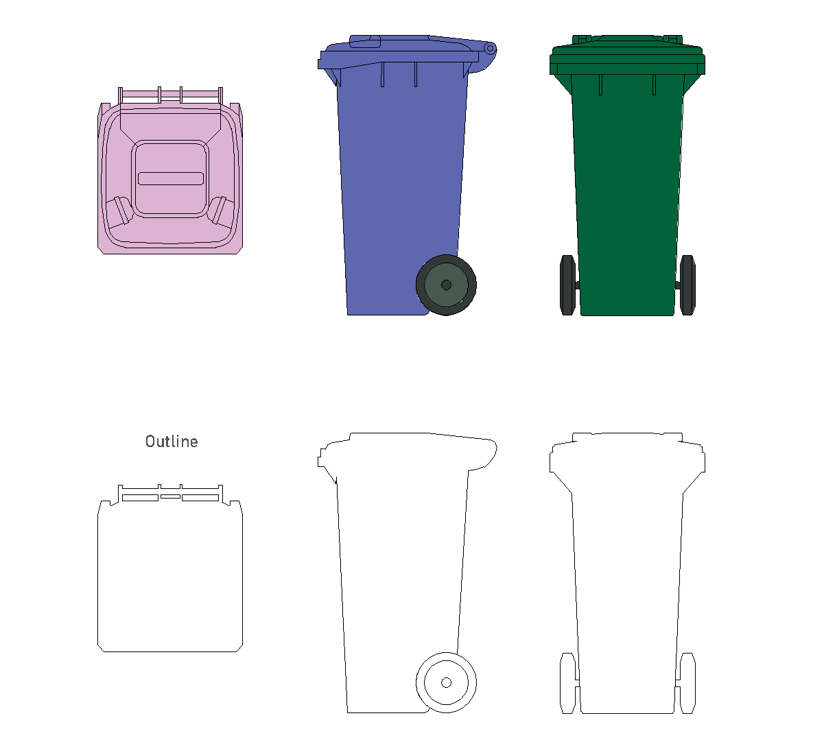 Mobiliario Urbano Bloques CAD DWG Descarga Gratis