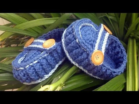 Mocasín para bebé estilo nautico - Parte1 - YouTube Mocasín para bebé estilo nautico - Parte1 - YouTube