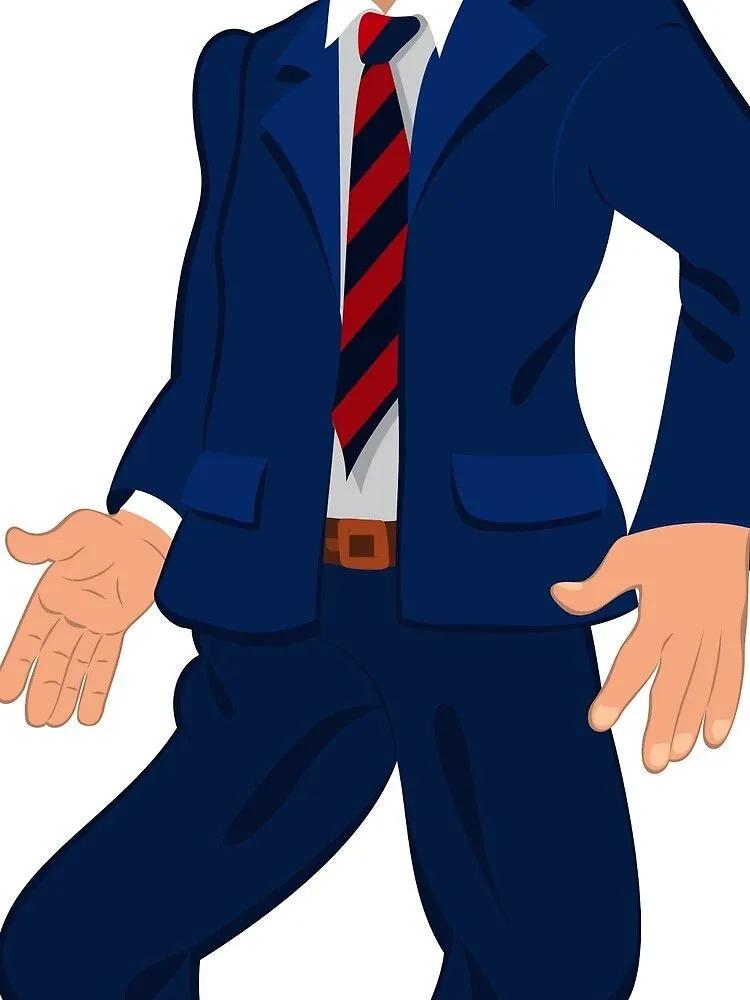 Mochila saco for Sale con la obra «Hombre de dibujos animados en traje azul a rayas corbata y abrir la boca» de Zebar-Finch | Redbubble Mochila saco for Sale con la obra «Hombre de dibujos animados en traje azul a rayas corbata y abrir la boca» de Zebar-Finch | Redbubble
