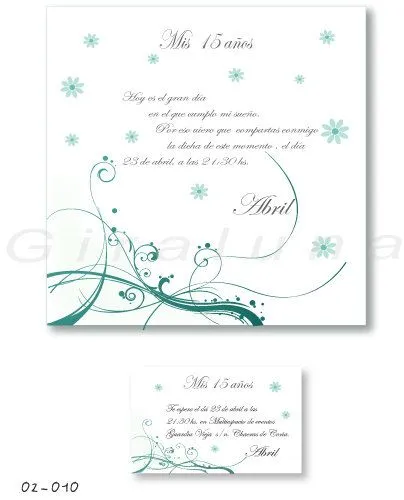 tarjetas de casamiento | Invitaciones Giraluna