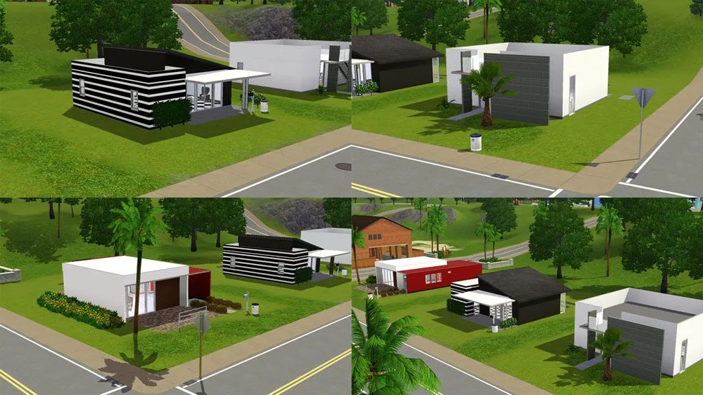 Mod The Sims - Casa Moderna - 3 modern starter homes (2 under 18K ... Mod The Sims - Casa Moderna - 3 modern starter homes (2 under 18K ...