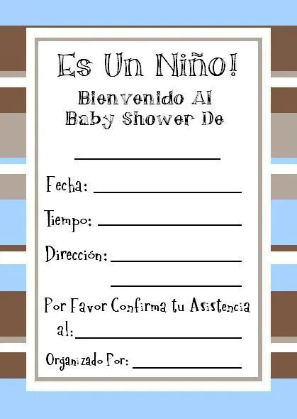 De Moda, Bonitas, y Gratis Invitaciones Baby Shower