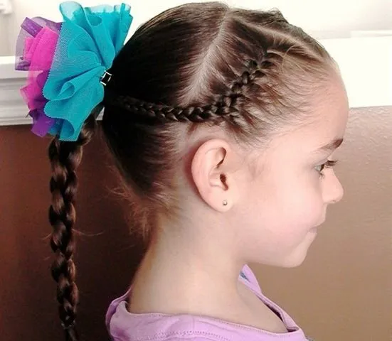 Moda Cabellos: Peinados para niñas con el pelo lacio 2013/2014 Moda Cabellos: Peinados para niñas con el pelo lacio 2013/2014