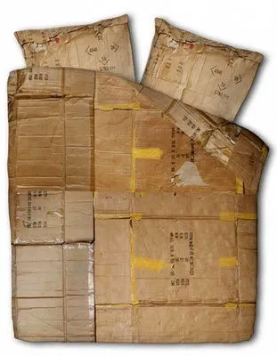 Moda callejera: colcha con diseño de cajas de cartón. - Taringa! Moda callejera: colcha con diseño de cajas de cartón. - Taringa!