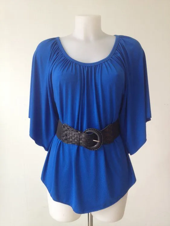 Moda Y Complementos: BLUSA LICRA MANGA MURCIELAGO CON CINTO GOMA Moda Y Complementos: BLUSA LICRA MANGA MURCIELAGO CON CINTO GOMA