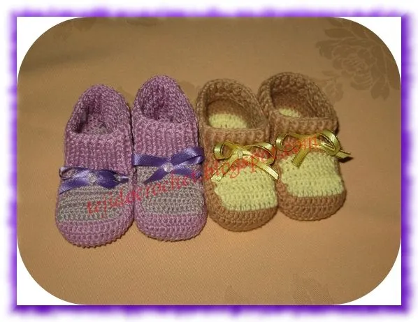 Moda a Crochet: Escarpines unisex a Crochet Moda a Crochet: Escarpines unisex a Crochet