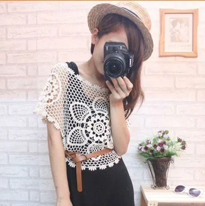 La nueva moda del ganchillo tops, Blusa-Mujeres Blusas y Tops ... La nueva moda del ganchillo tops, Blusa-Mujeres Blusas y Tops ...