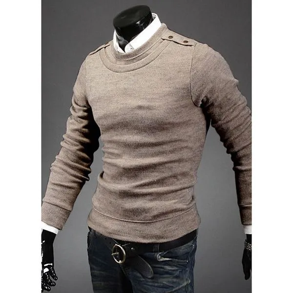 Moda para hombre suéteres suéteres de manga larga para hombre ...